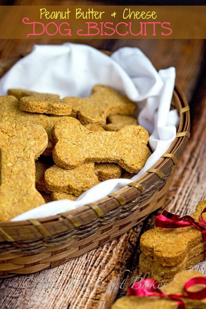 Peanut Butter Cheese Dog Biscuits