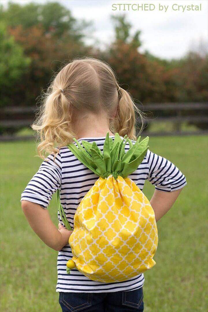 Pineapple Drawstring Backpack