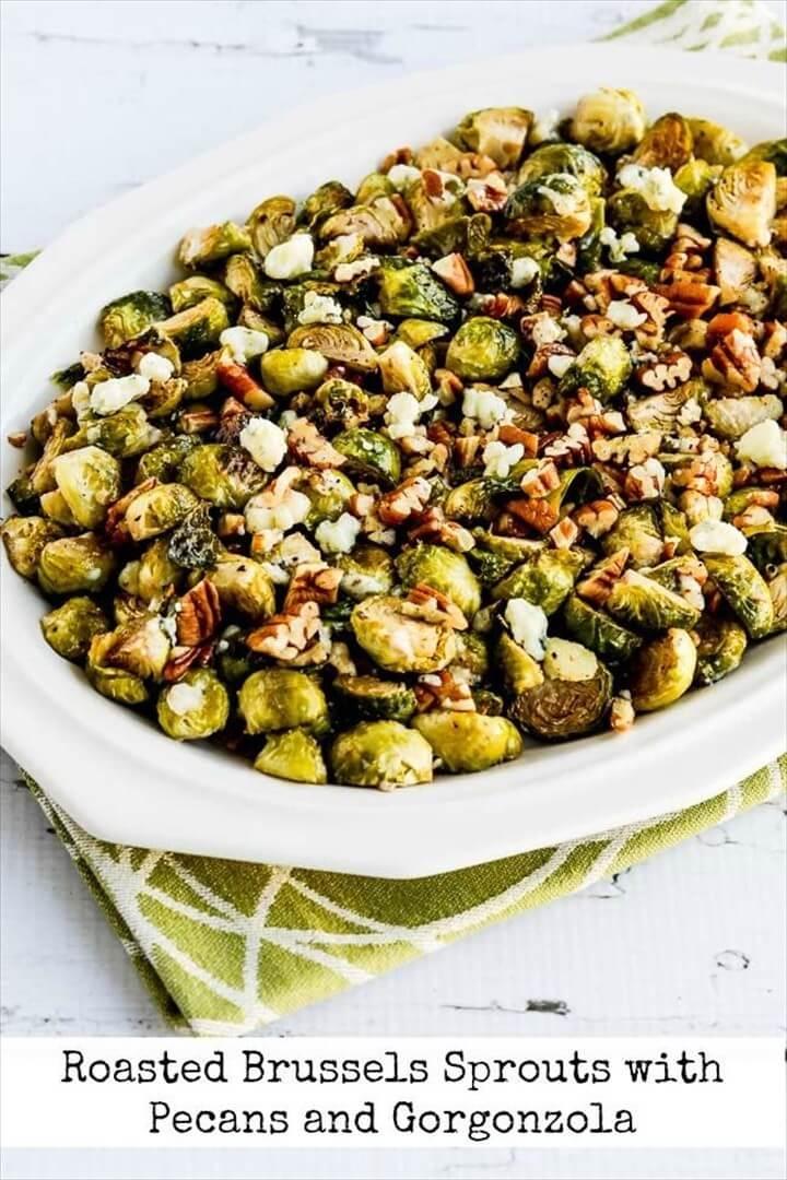 Roasted Brussels Sprouts With Pecans