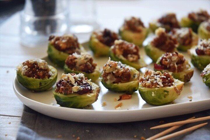 Sausage Stuffing Stuffed Brussels Sprouts