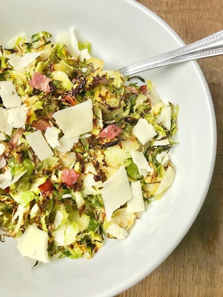 21 Day Fix Crispy Shaved Brussels Sprouts with Bacon