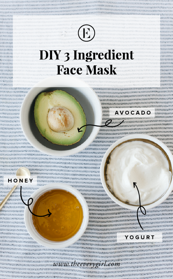 At Home Avocado Honey Yogurt Face Mask