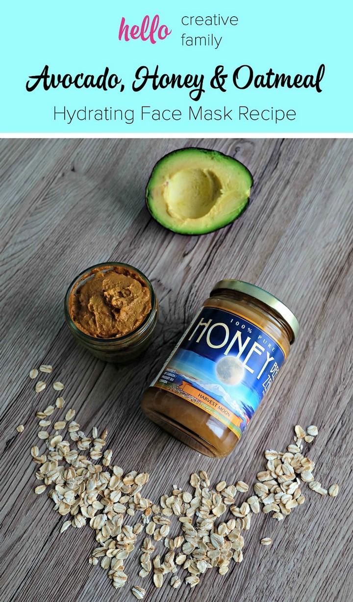 Avocado Honey and Oatmeal Hydrating Face Mask Recipe