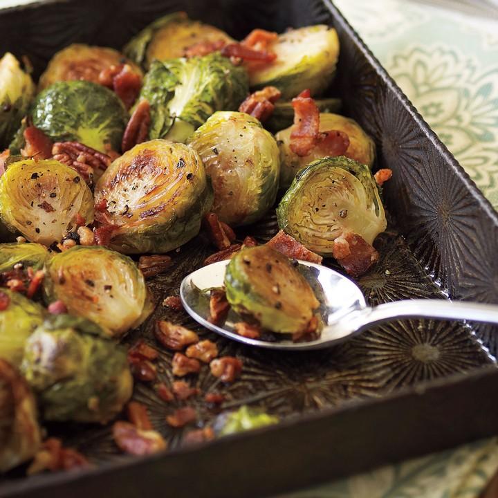 Bacon Glazed Brussels Sprouts