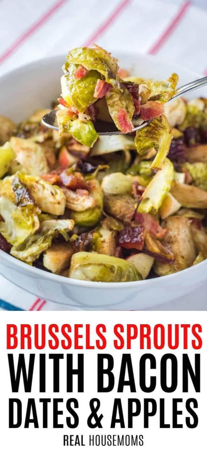 Brussel Sprouts with Bacon Dates and Apples 2