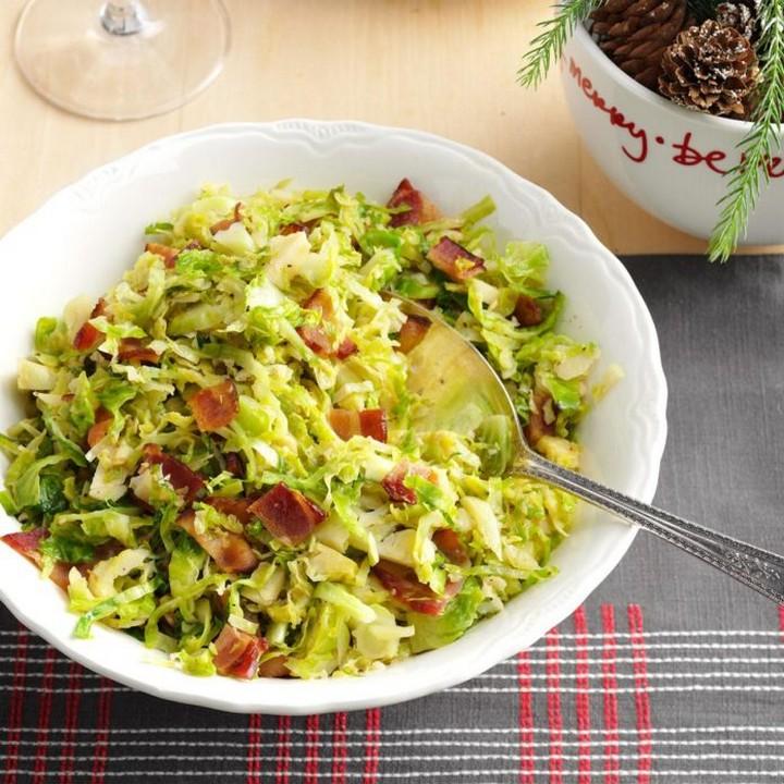 Brussels Sprouts with Bacon Garlic