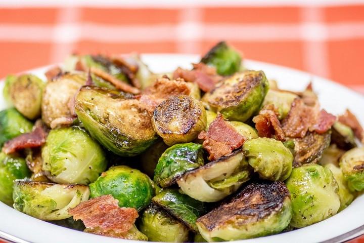 Brussels Sprouts with Bacon and Balsamic Vinaigrette