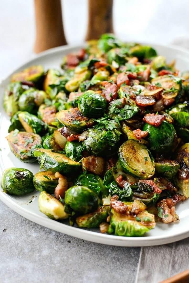 Caramelized Balsamic Glazed Brussels Sprouts