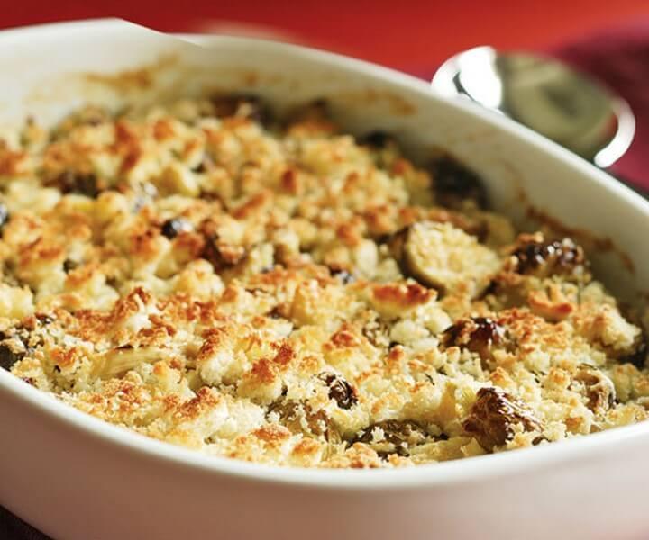 Creamy Brussels Sprout Gratin