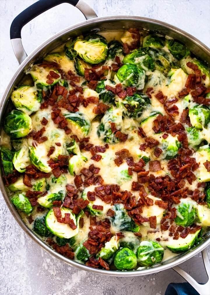 Creamy Brussels Sprouts keto 1