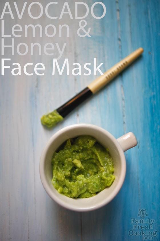 DIY Avocado Lemon Honey Face Mask