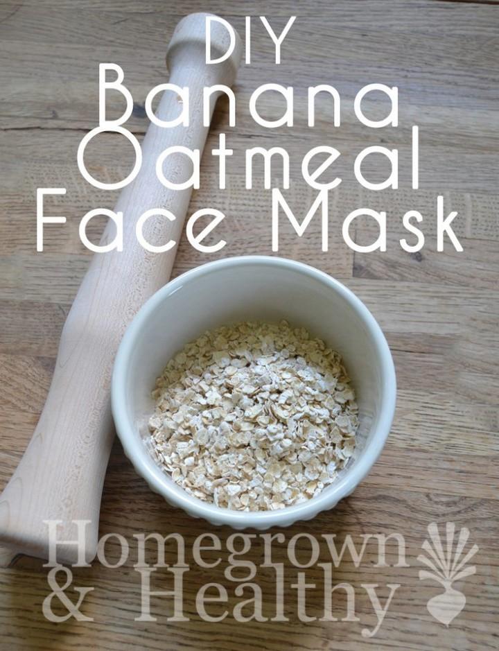 DIY Banana And Oatmeal Mask