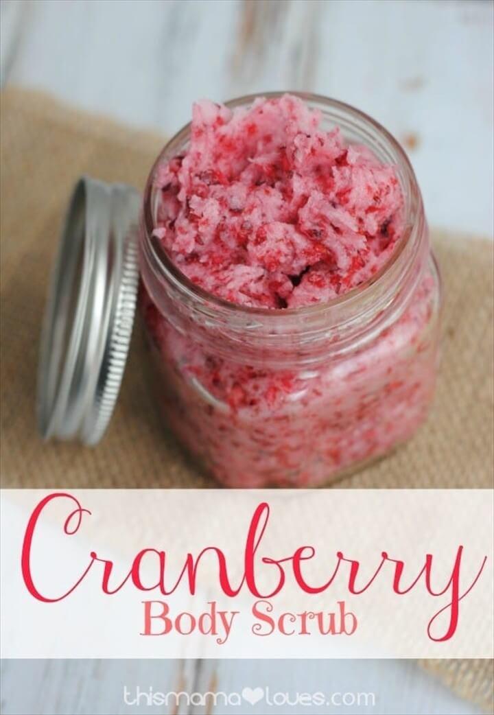 DIY Cranberry Body Scrub