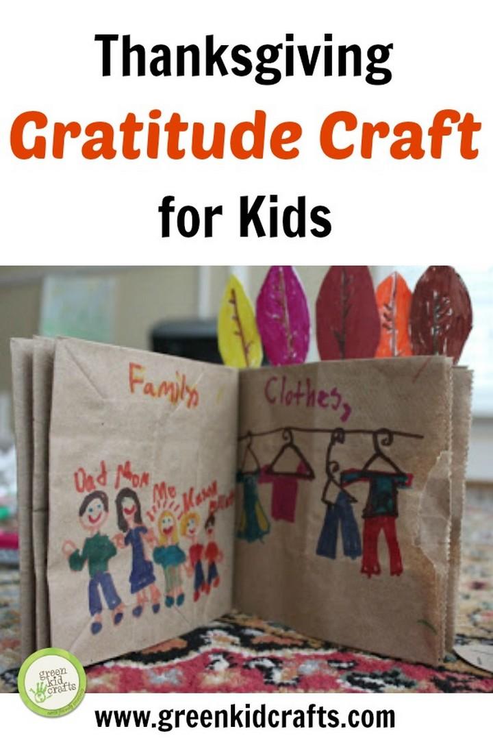 DIY Gratitude Book Thanksgiving Craft for Kids