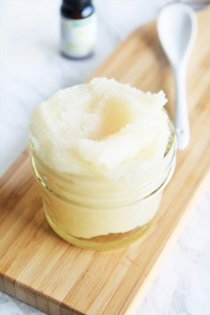 DIY Lemongrass Honey Sugar Scrub