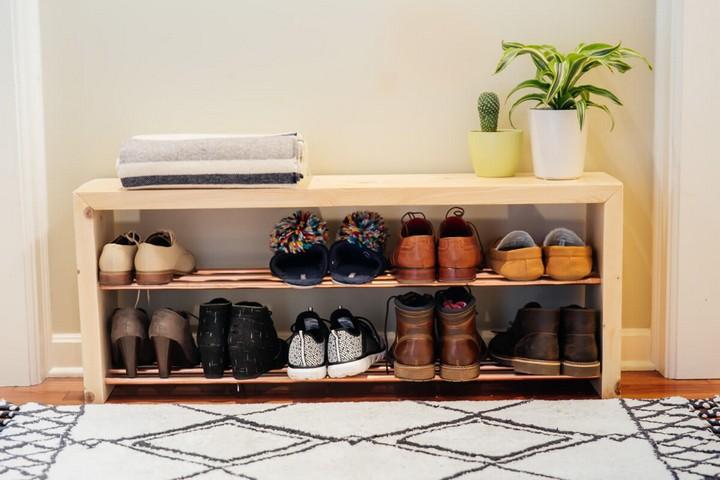 DIY Shoe Rack Bench