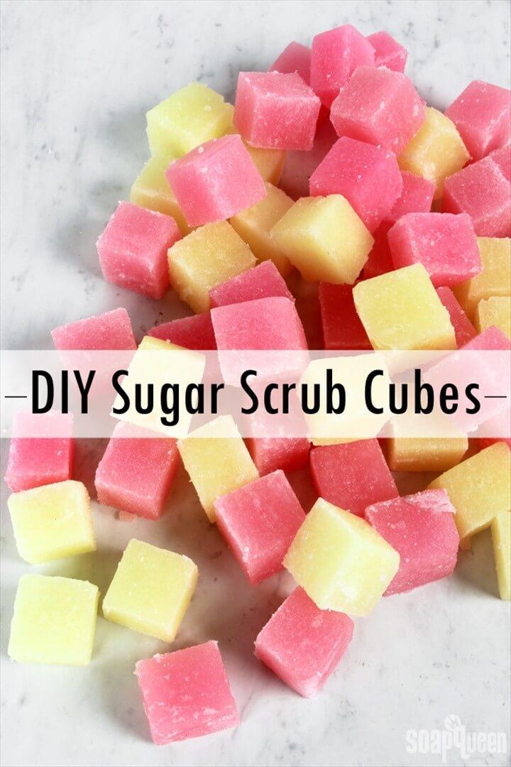 DIY Sugar Body Scrub Cubes