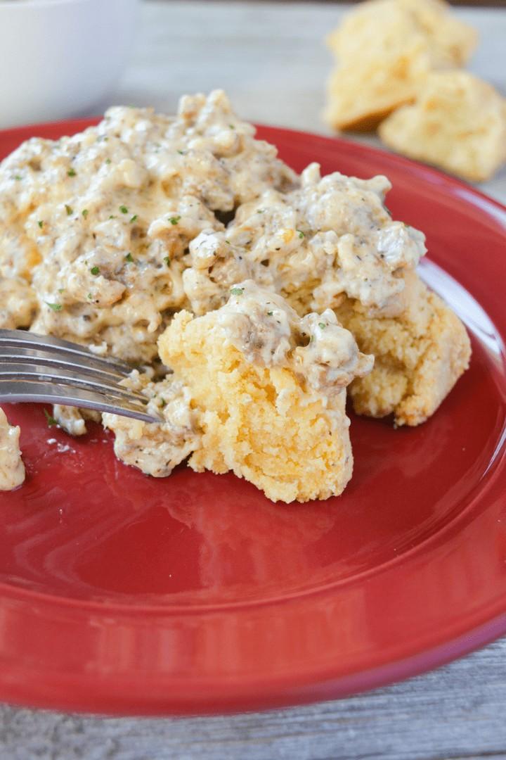 Easy Keto Biscuits and Gravy