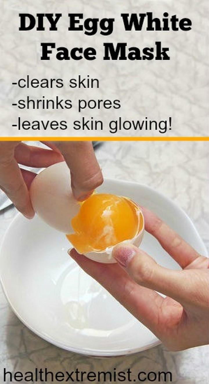 Egg White Face Mask Clears Skin Shrinks Pores and Leaves Skin