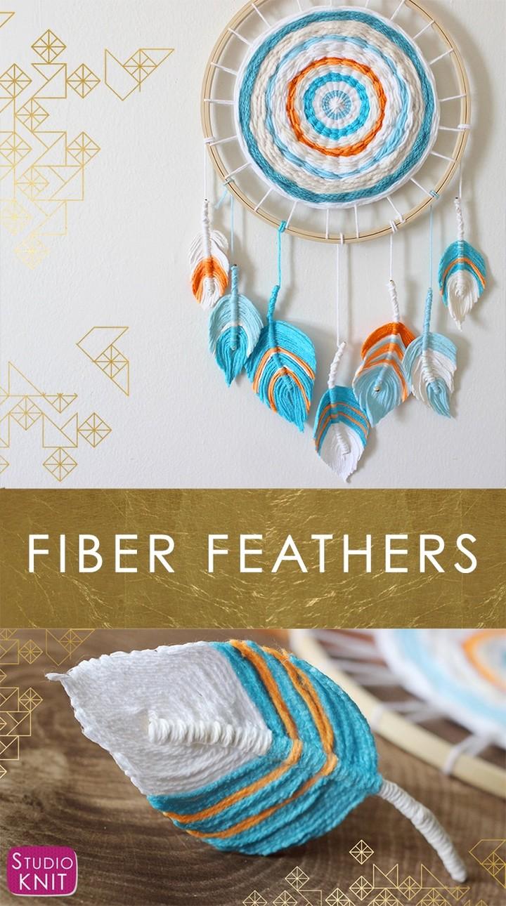 Fiber Feather Dreamcatcher DIY Craft
