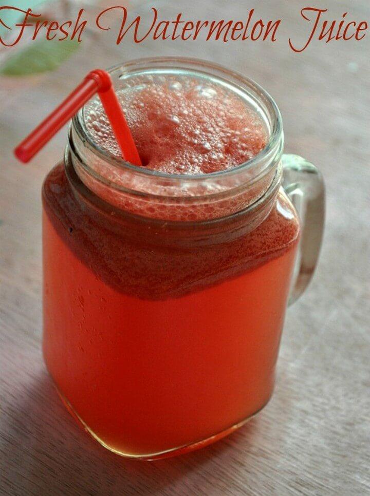 Fresh Watermelon juice Recipe How to make juice in Juicer