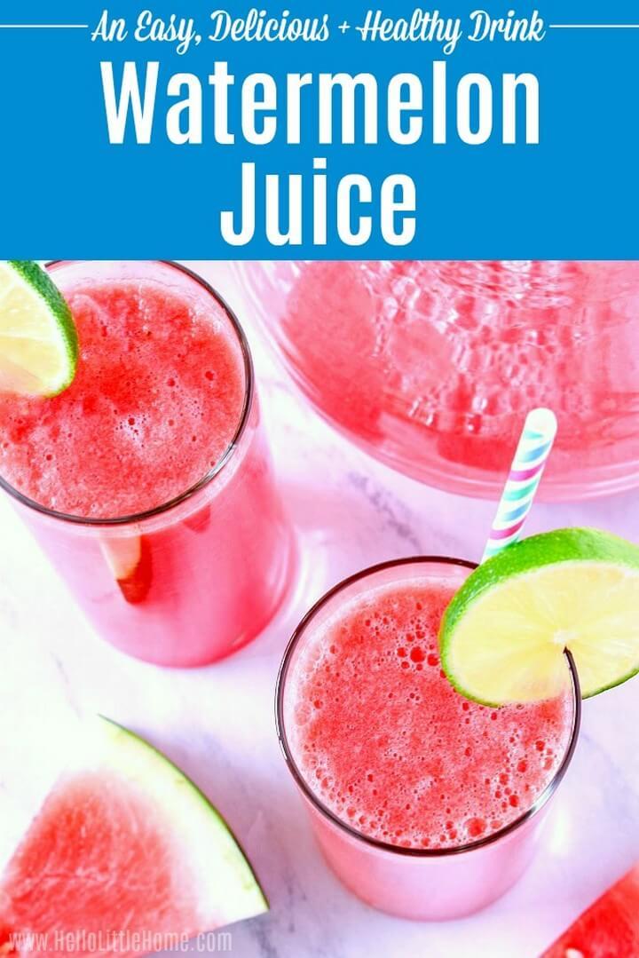 Fresh and Easy Watermelon Juice Recipe