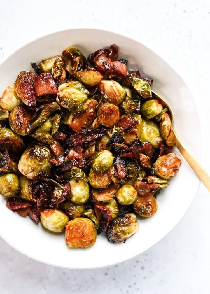 Glazed Brussels Sprouts with Bacon 1