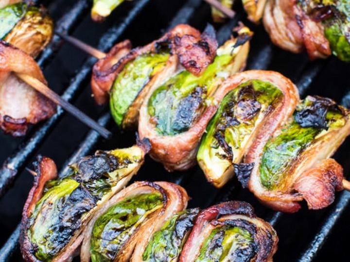 Grilled Bacon Wrapped Brussels Sprouts 1