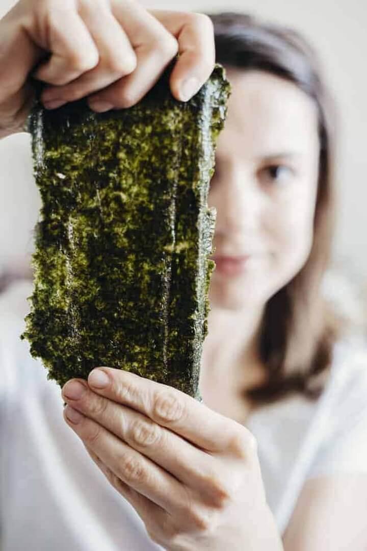 Inside Seaweed Sheet Mask Deconstructed Sushi Bowl