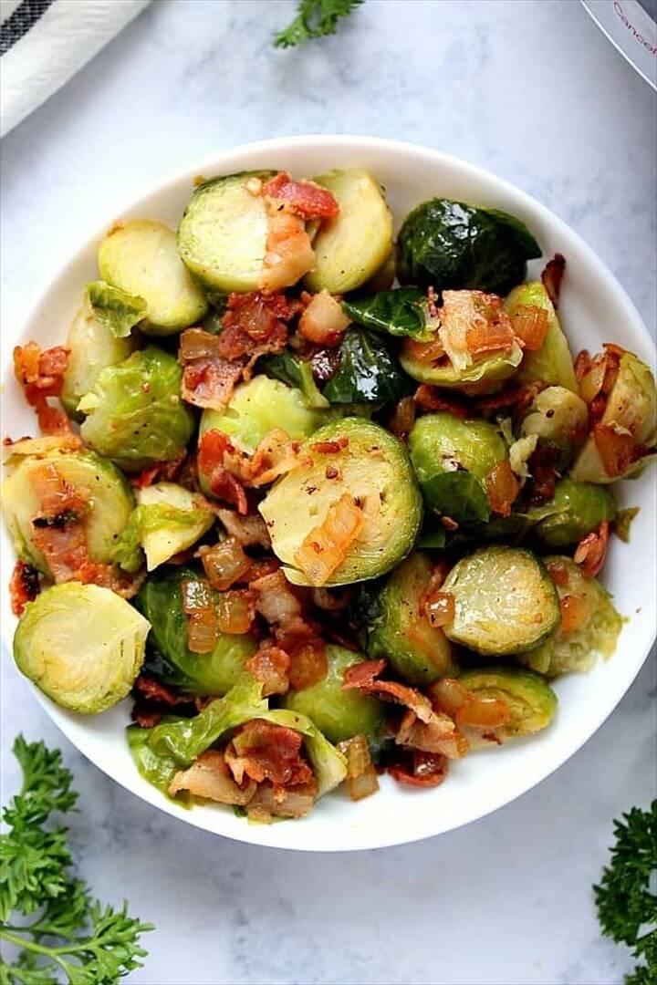 Instant Pot Bacon Brussels Sprouts recipe 1