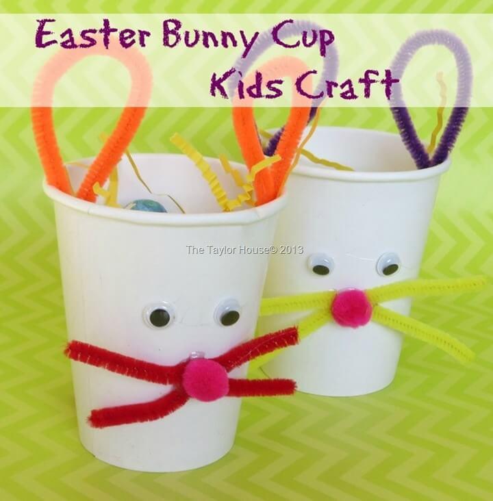 Kids Crafts Easter Bunny Treat Cup