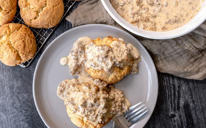 Low Carb Biscuits and Gravy Keto