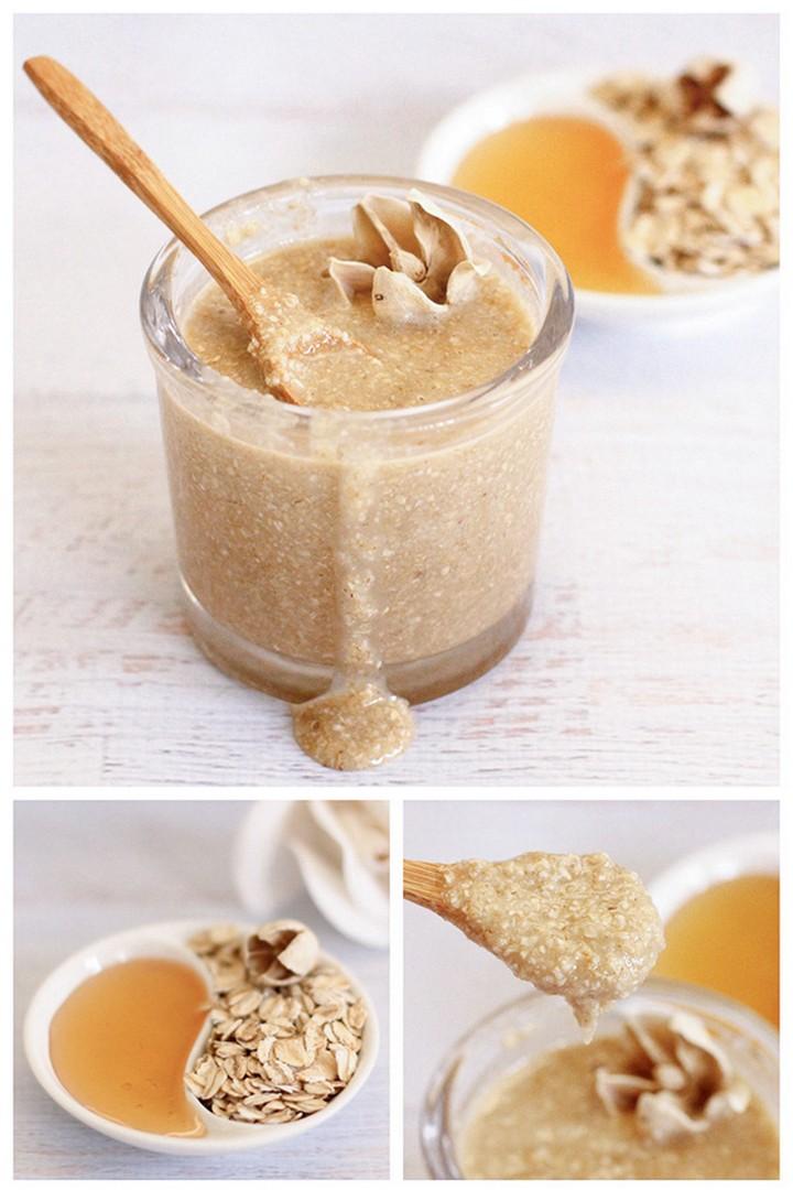 Oatmeal Honey Face Scrub DIY