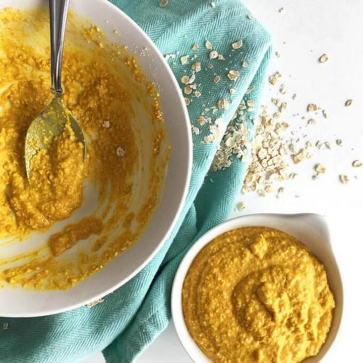 Oatmeal and Turmeric Face Mask 1