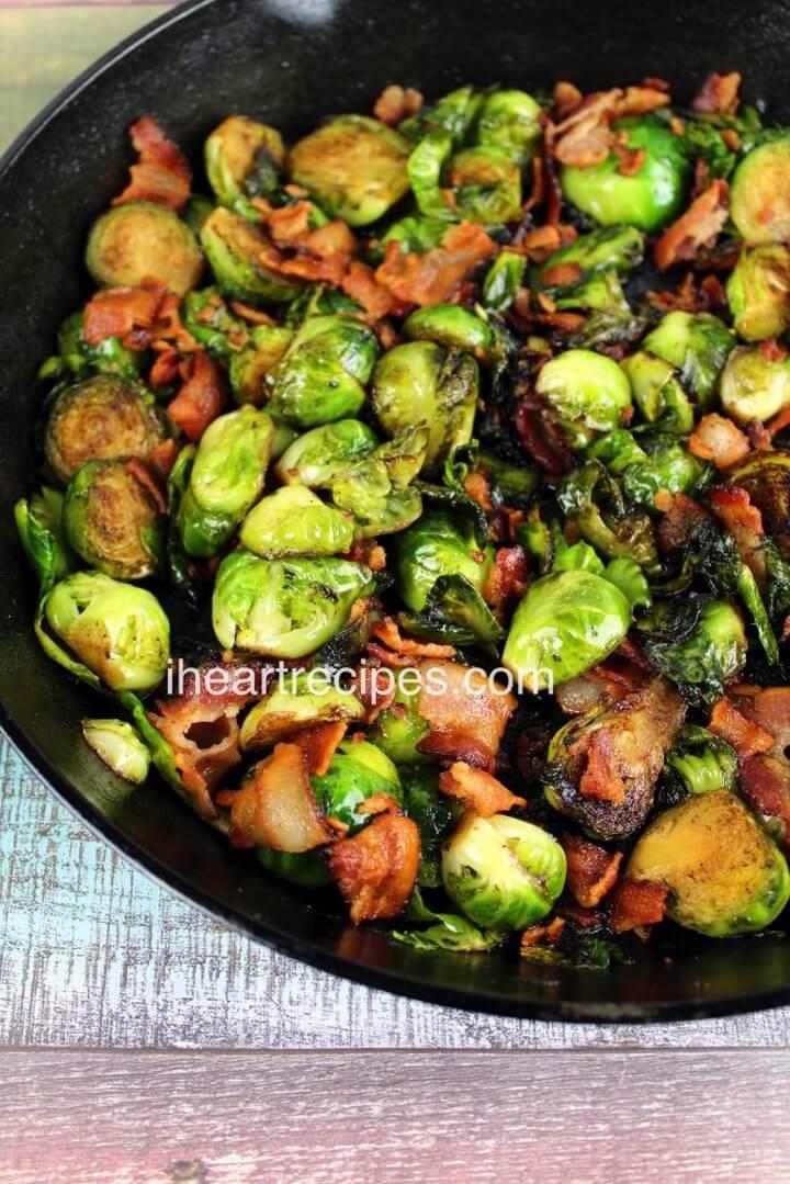 Roasted Brussel Sprouts with Bacon 1