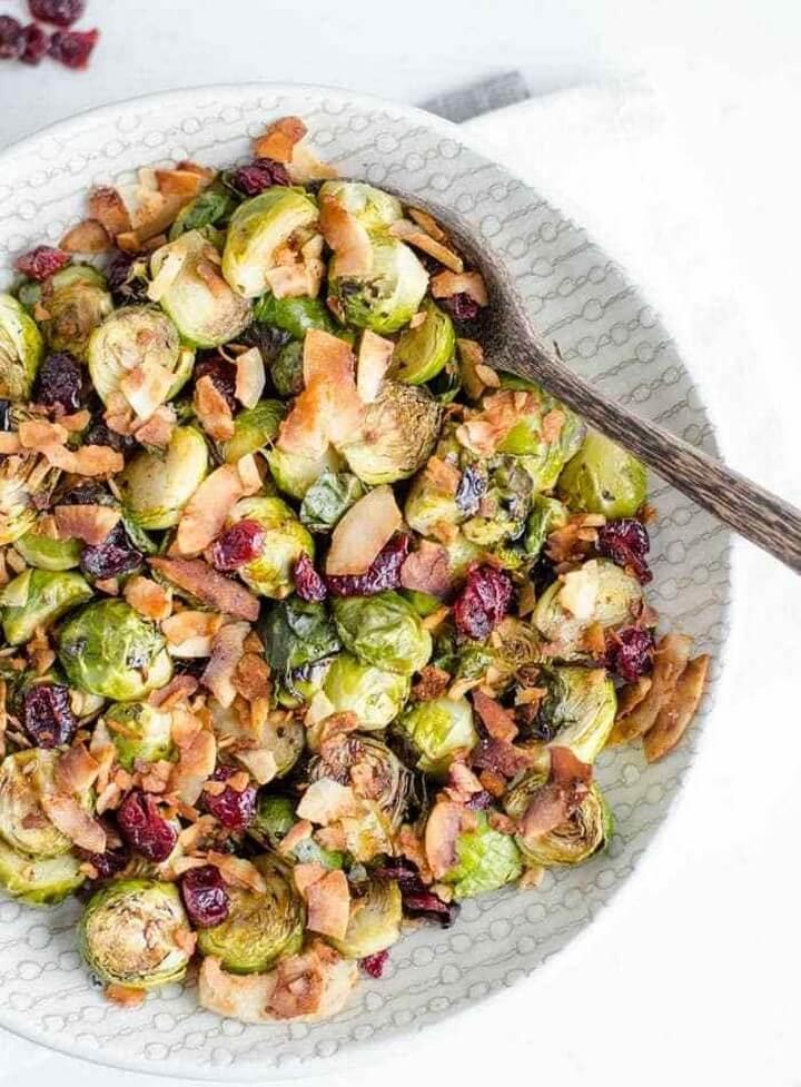 Roasted Brussel Sprouts with Balsamic Maple Glaze