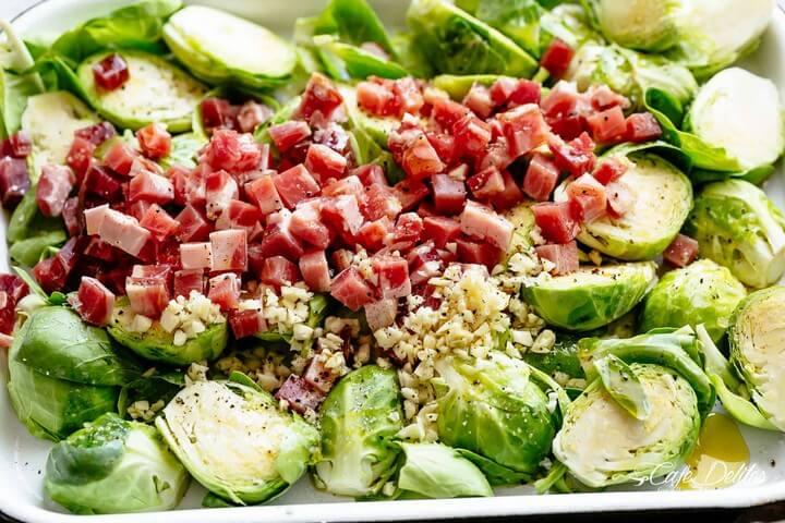 Roasted Brussels Sprouts with Bacon 2
