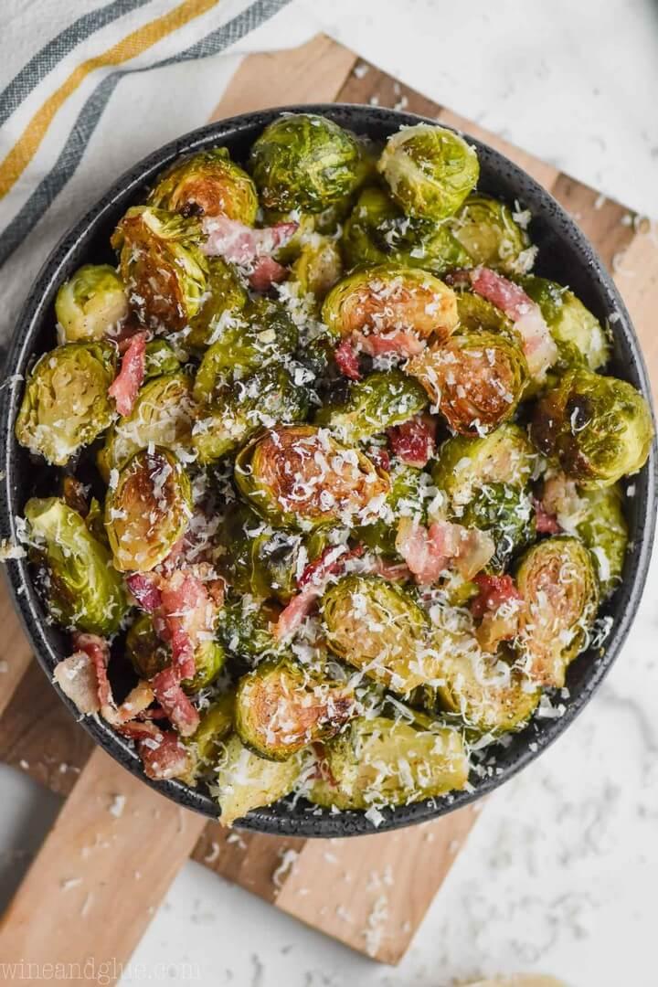 Roasted Brussels Sprouts with Bacon 3