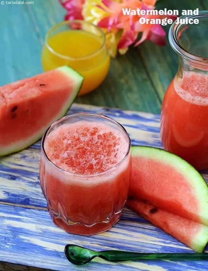 Watermelon and Orange Juice