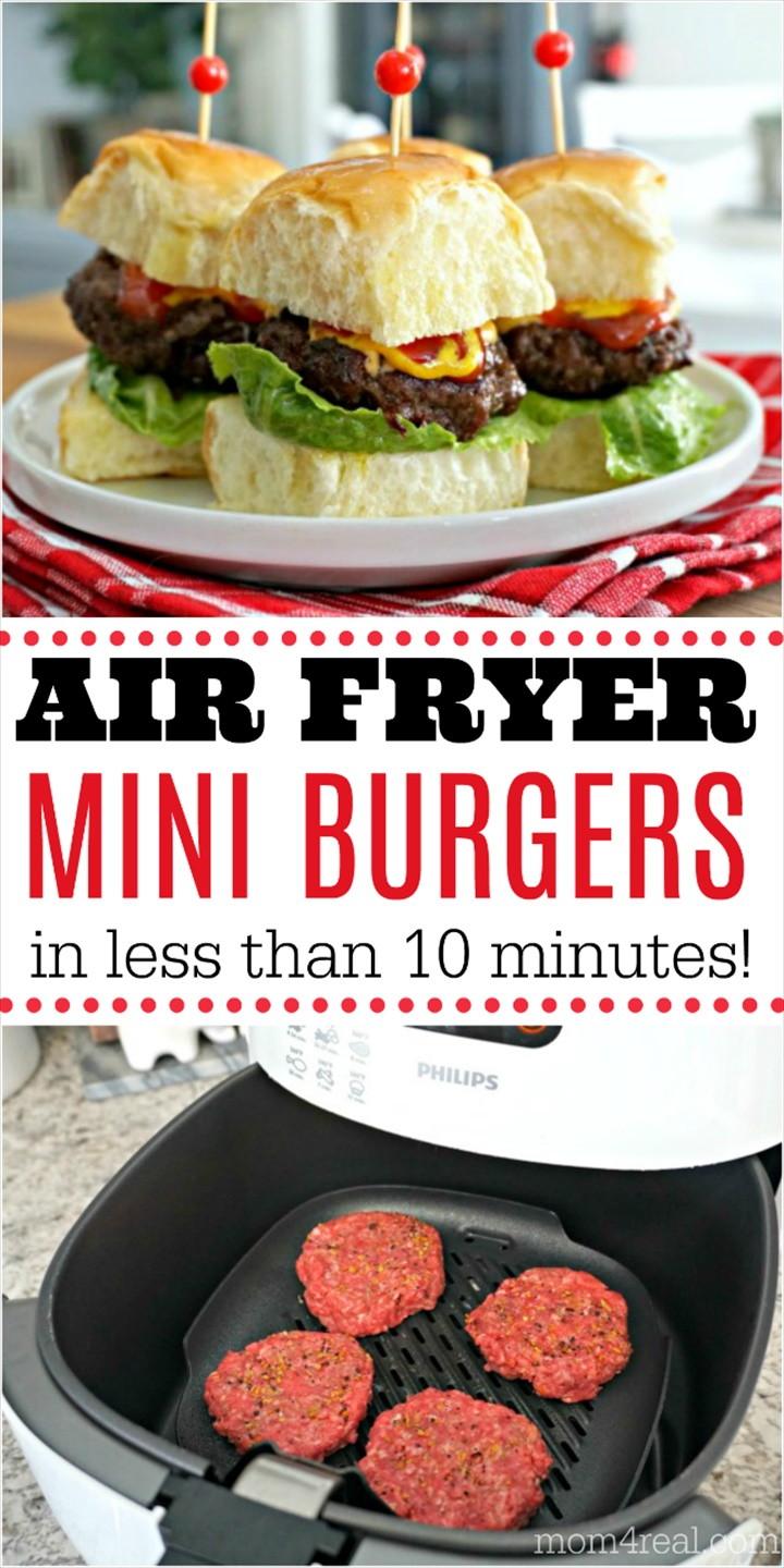 Air Fryer Mini Burgers with Cheese 1