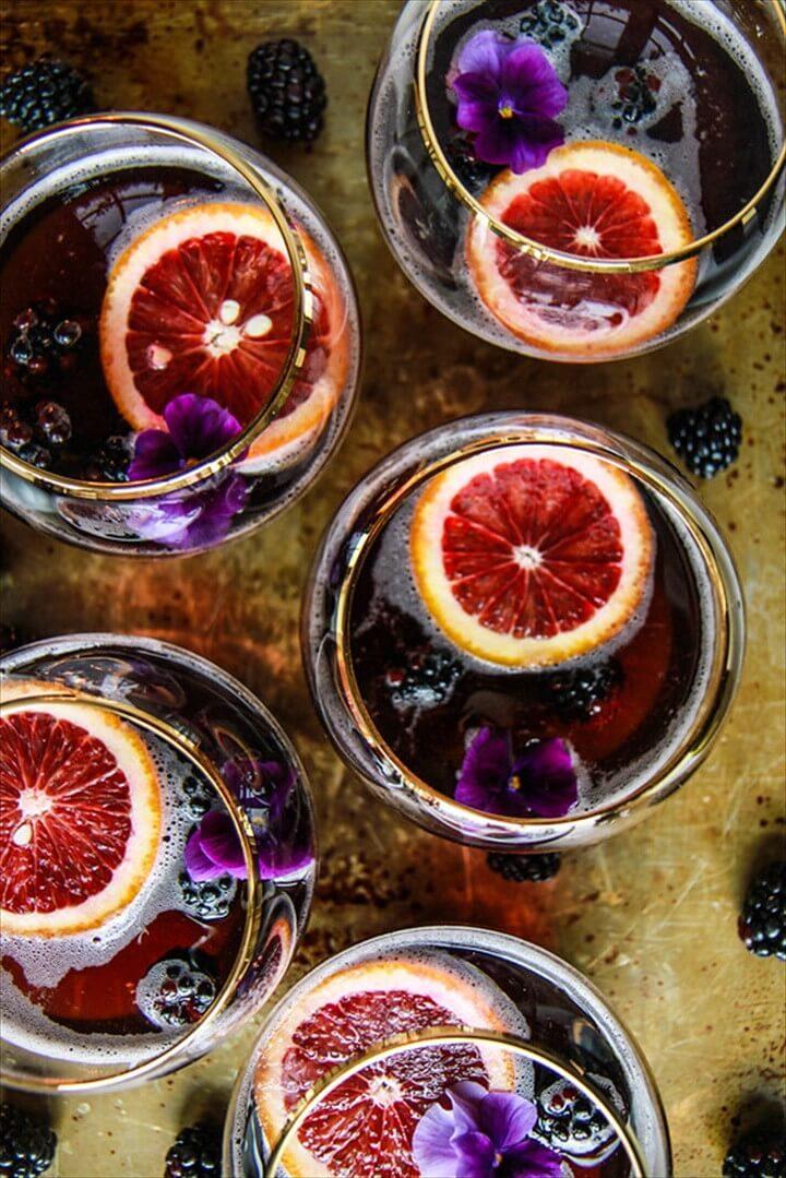 Blood Orange Blackberry Rum Punch