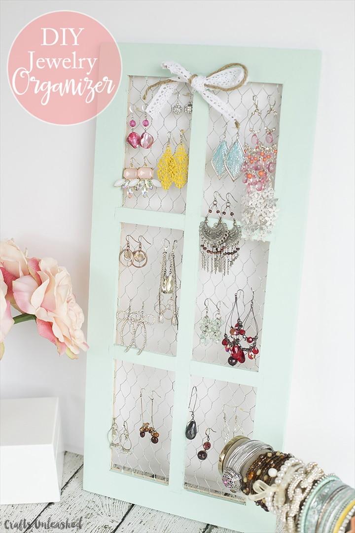 Chicken Wire DIY Jewelry Holder