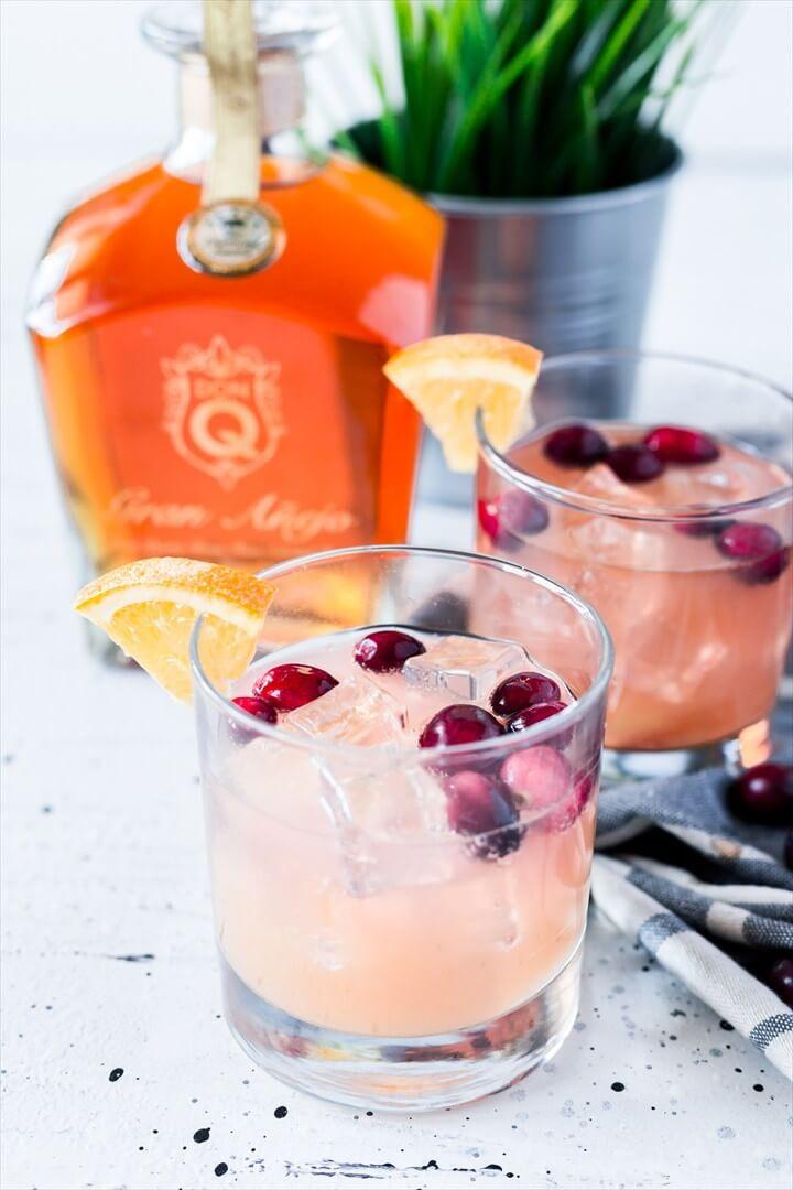 Cranberry Orange Rum Spritzer