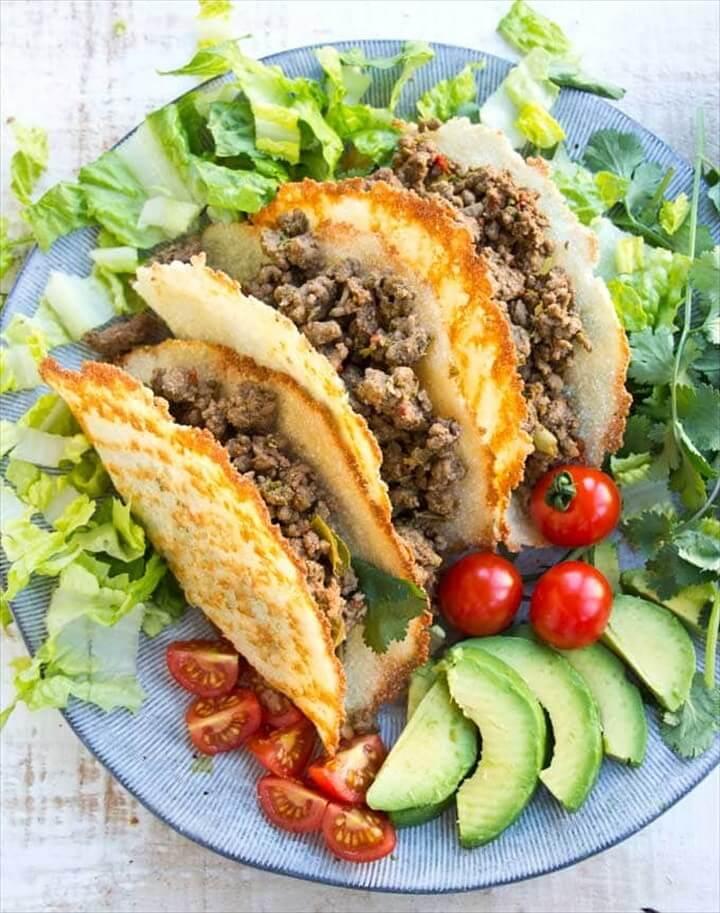 Crispy Low Carb Keto Taco Shells