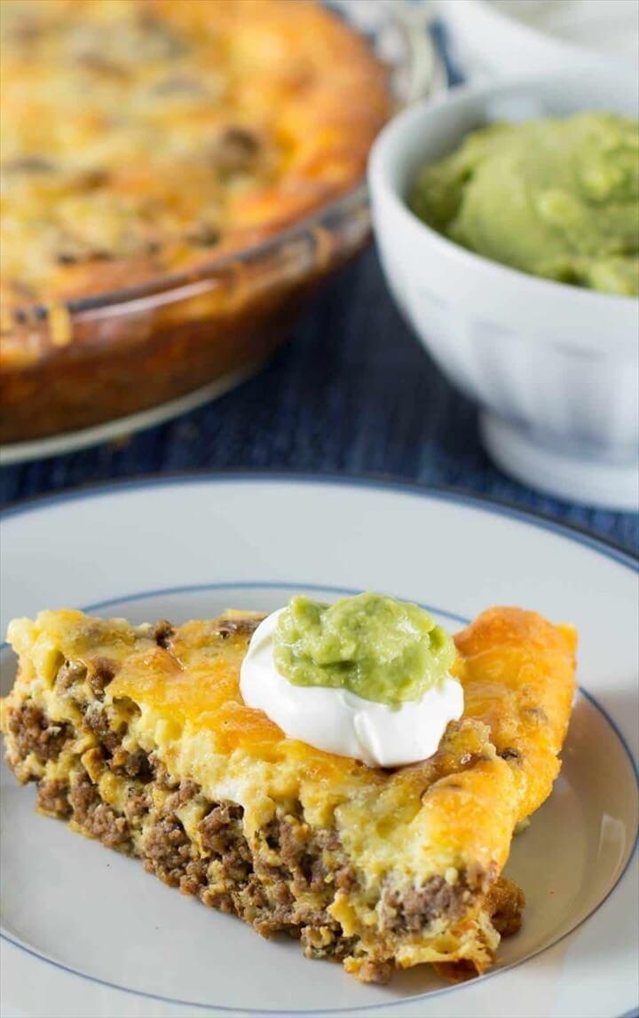 Crustless Low Carb Taco Pie