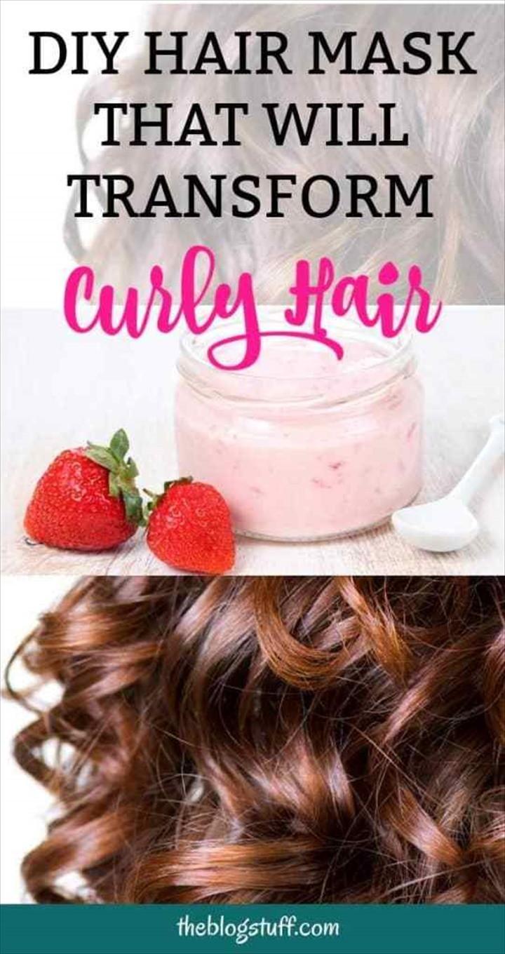 DIY Avocado Hair Mask For Curly Hair