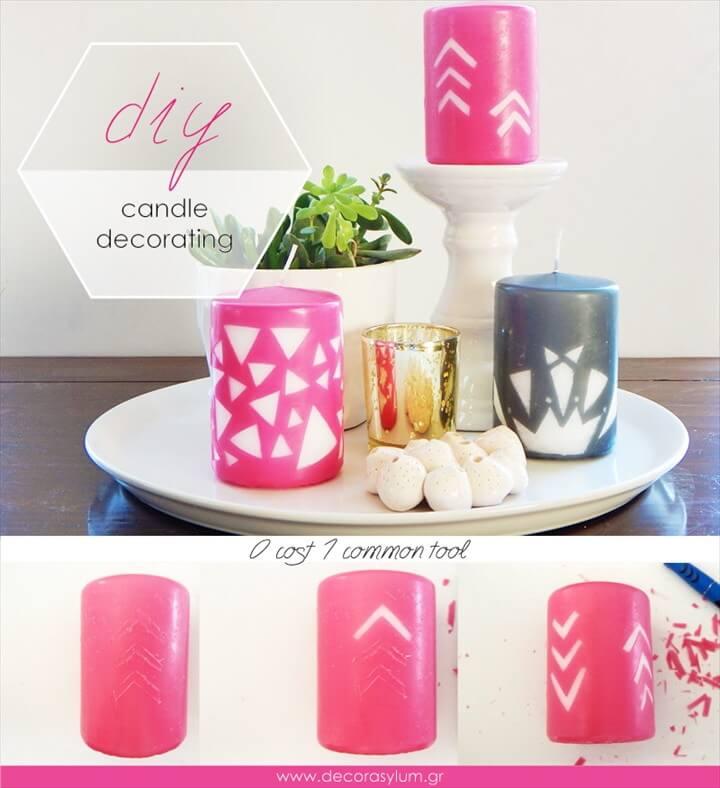 DIY Candle Decoration