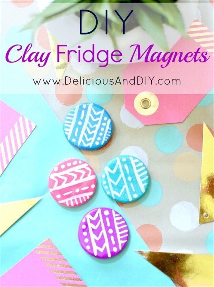 DIY Clay Fridge Magnets