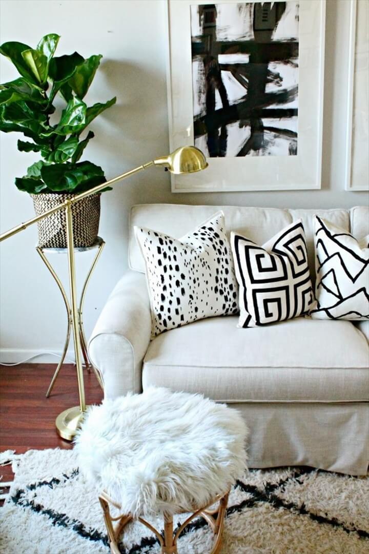 DIY Painted Pillows