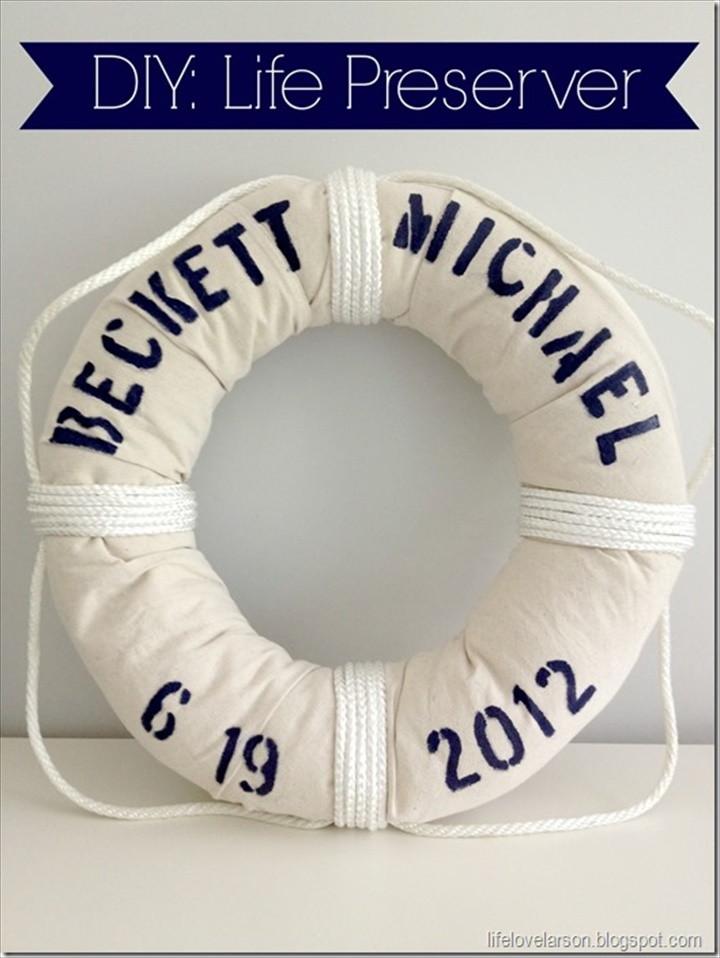 DIY Personalized Life Preserver